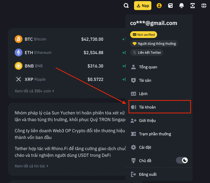 cach dang ky binance