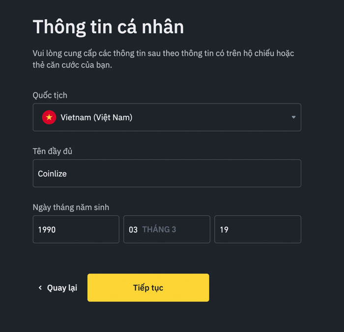 cach dang ky binance tren dien thoai