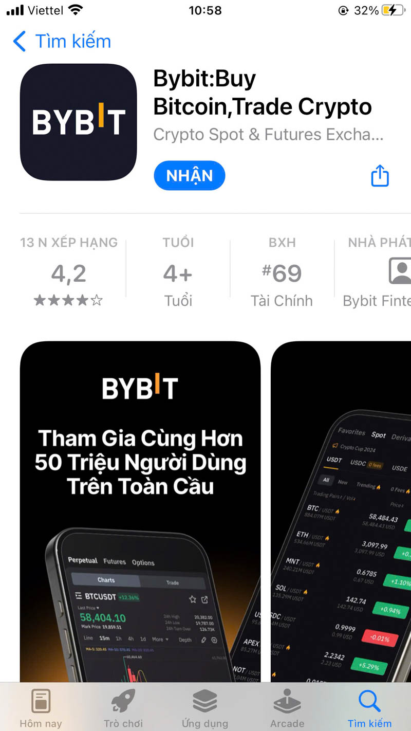 dang ky san bybit tren dien thoai