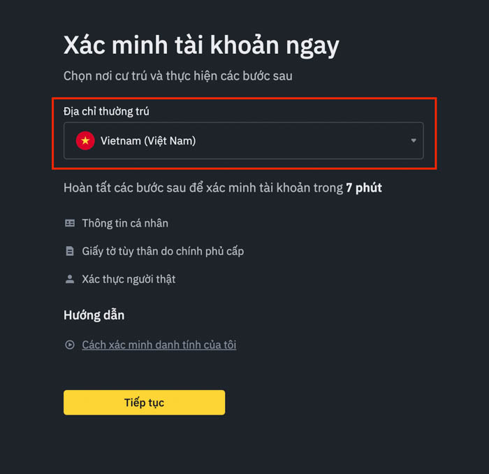 huong dan dang ky binance