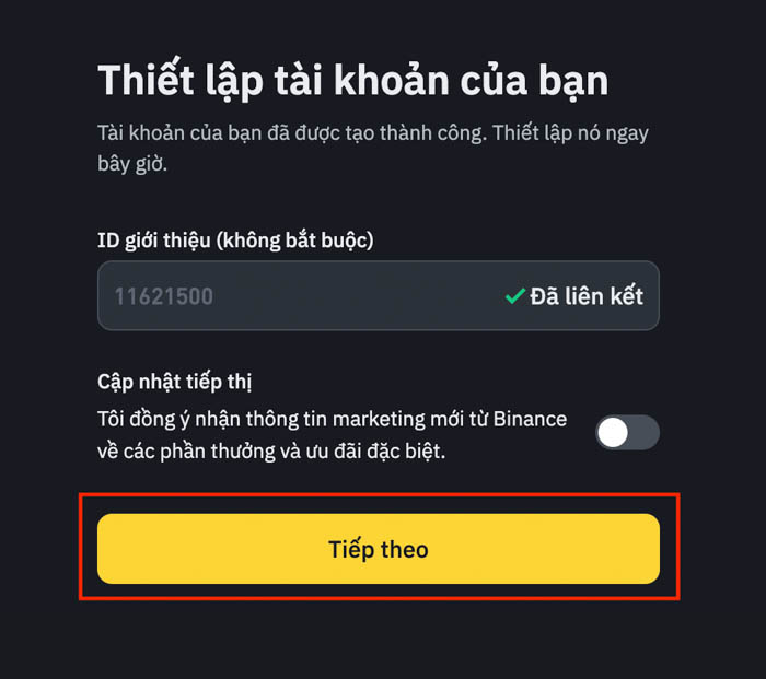 huong dan dang ky binance bang dien thoai