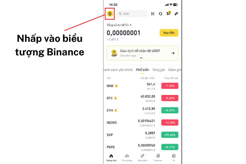 cach mua usdt bang vnd